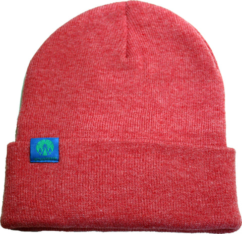 CUFFED BEANIE - Heather Red